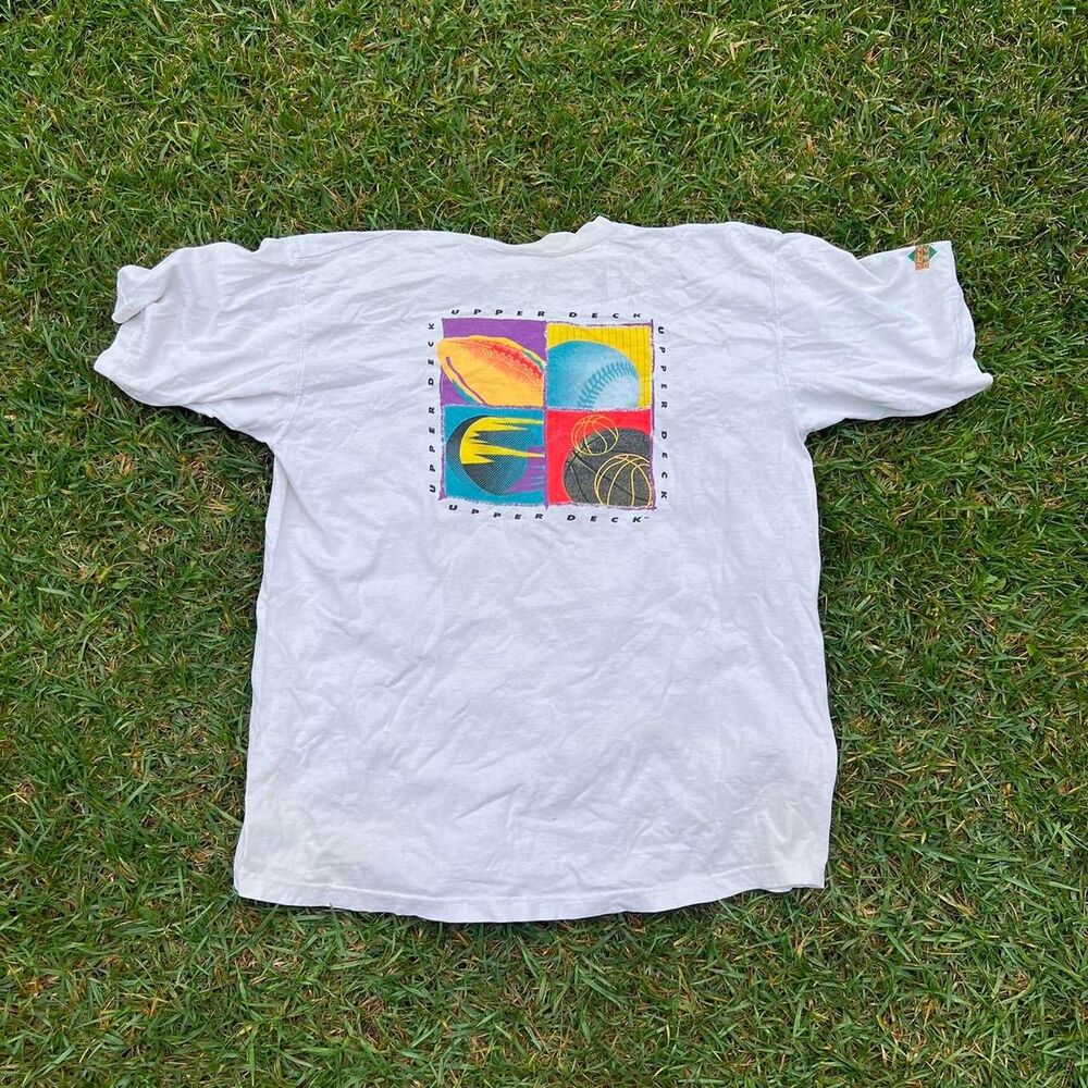 1990s Single stitch tops baseball cards promo tee men’s size xl